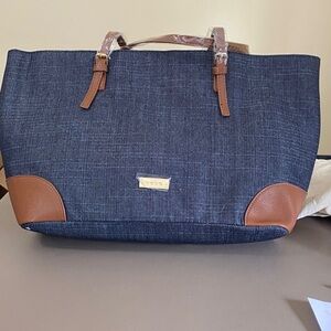 BEBE DENIM DEBBIE TOTE